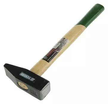 Молоток слесарный Tundra, квадратный боек, деревянная рукоятка, 1500 г