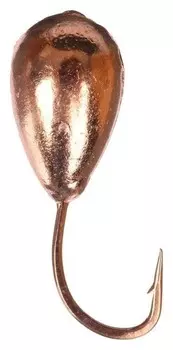 Мормышка «Капля» с отверстием, цвет Copper Plated, D=6, 5 шт.
