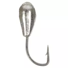 Мормышка «Капля» с отверстием, цвет Silver Plated, D=3, 5 шт.