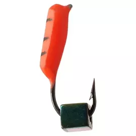 Мормышка столбик 1,5 кубик Хамелеон цвет красный