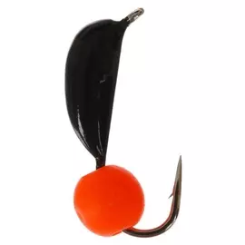 Мормышка вольфрам «Банан» 0,6 г, «ядрёный глаз» оранжевый неон D2,5