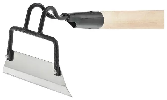 Мотыга, нержавеющая сталь, 200 х 50 х 1300 мм, деревянный черенок