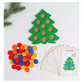 Мозаика «Ёлочка нарядная» с карточками в мешочке