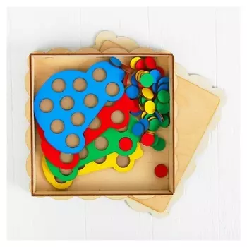 Мозаика Машины 4 машины, 40 кружков