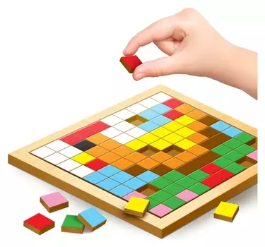 Мозаика пикселями Животные