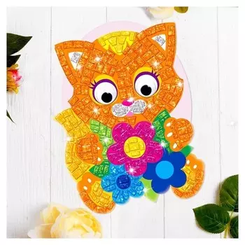 Мозаика стикерная форменная Котёнок