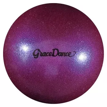 Мяч для художественной гимнастики, блеск, 16,5 см, 280 г, цвет сиреневый