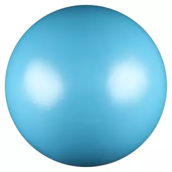 Мяч для художественной гимнастики, силикон, металлик, 15 см, 300 г, Ab2803, цвет голубой