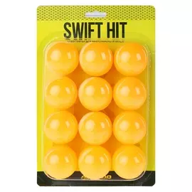 Мяч для настольного тенниса 40 мм, набор 12 шт., цвет оранжевый