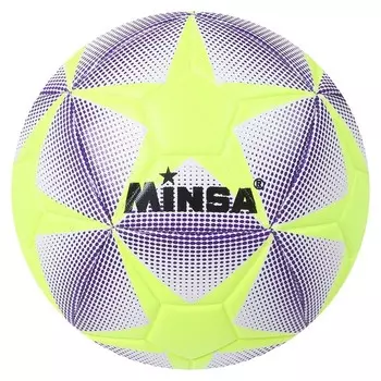 Мяч футбольный Minsa, 12 панелей, Tpu, машинная сшивка, размер 5
