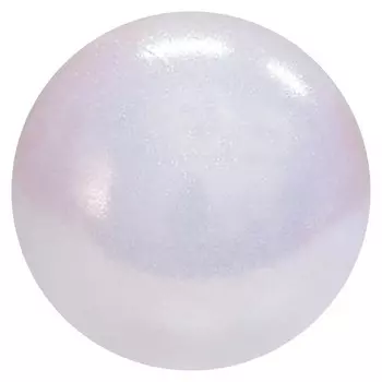 Мяч гимнастический Pastorelli New Generation Glitter, 18 см, Fig, цвет белый голографический HV