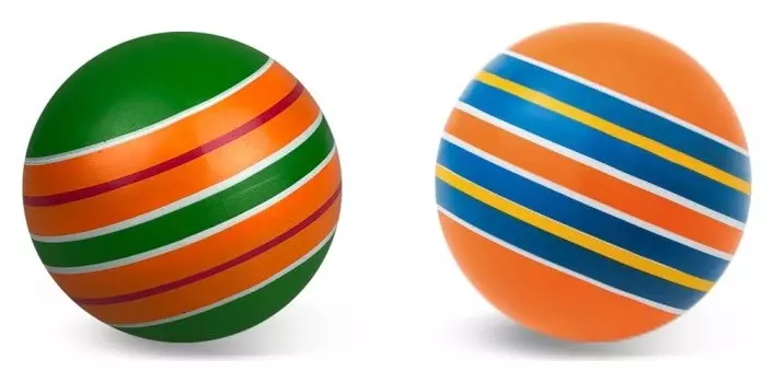 Мяч Полосатики ручное окрашивание 12,5 см