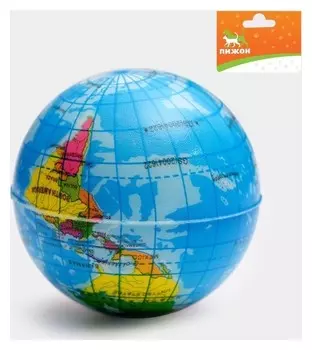 Мячик зефирный "Карта мира", 6,3 см