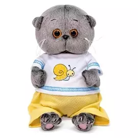 Мягкая игрушка «Басик Baby», в футболке с улиткой, 20 см