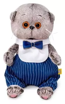 Мягкая игрушка «Басик Baby в манишке с бантом», 20 см