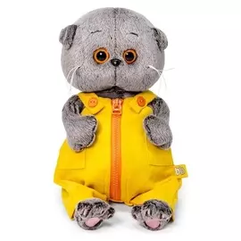 Мягкая игрушка «Басик Baby», в вельветовом комбинезоне, 20 см