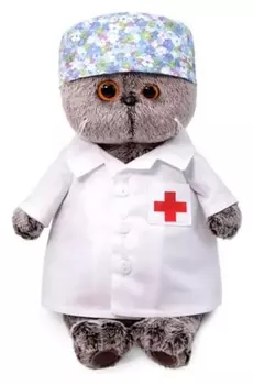 Мягкая игрушка Басик - доктор 30 см
