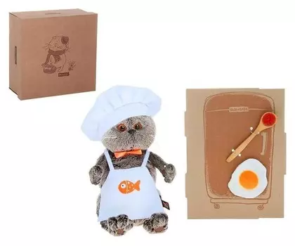 Мягкая игрушка Басик шеф-повар 1+