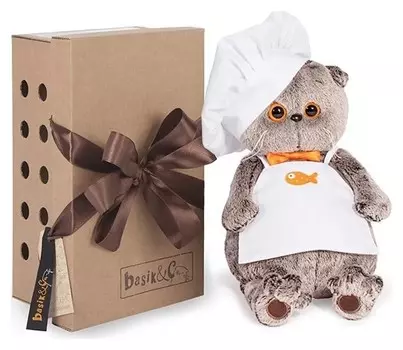 Мягкая игрушка Басик шеф-повар