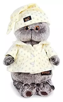Мягкая игрушка Басик в пижаме, 19 см