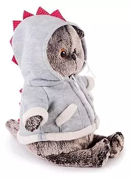 Мягкая игрушка «Басик», в толстовке дракончик, 19 см