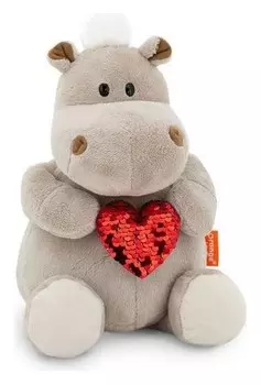 Мягкая игрушка «Бегемот: пламенное сердце», 20 см