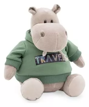 Мягкая игрушка «Бегемот: путешествие», 20 см