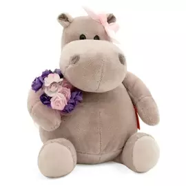 Мягкая игрушка «Бегемот: волшебный вечер», 15 см