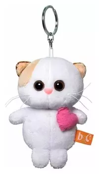 Мягкая игрушка-брелок «Кошечка Ли Ли брелок с розовым сердцем», 12 см
