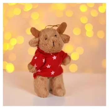 Мягкая игрушка «Бык», на подвесе