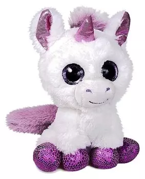 Мягкая игрушка Глазастик единорог 15 см