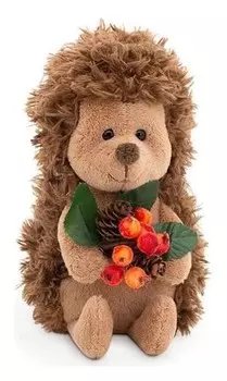 Мягкая игрушка «Ёжик колюнчик: лесной букет», 15 см