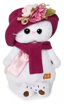 Мягкая игрушка Кошечка Ли-Ли в панаме и шарфе 24 см