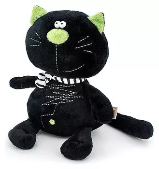 Мягкая игрушка Кот Батон чёрный 30 см