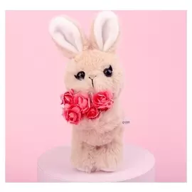 Мягкая игрушка «Кролик с цветами»