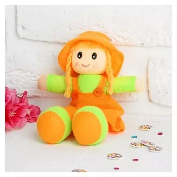 Мягкая игрушка «Кукла с хвостиками» в сарафане