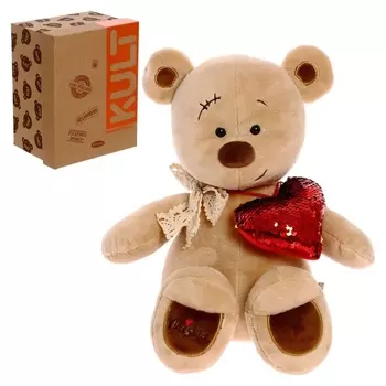 Мягкая игрушка «Медведь Misha с сердцем», 30 см