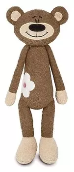 Мягкая игрушка Медвежонок с цветочком 33 см