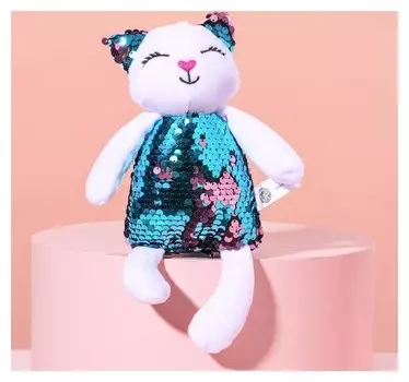 Мягкая игрушка с пайетками Кошечка лиззи