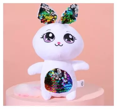 Мягкая игрушка с пайетками Зайка мила