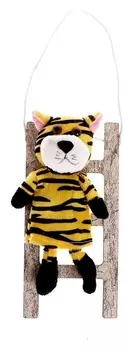 Мягкая игрушка «Тигр на лестнице» на подвесе