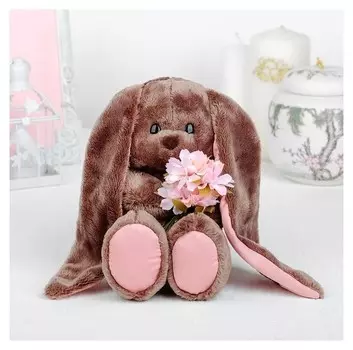 Мягкая игрушка зайка Li с цветами