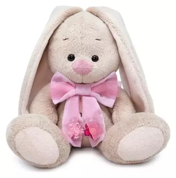 Мягкая игрушка «Зайка Ми в банте с подвесками», 15 см