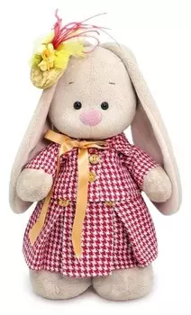 Мягкая игрушка Зайка ми, в костюме из твида, 25 см