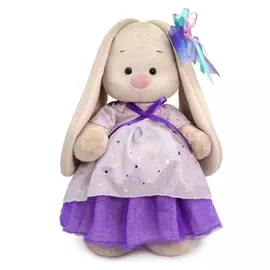 Мягкая игрушка "Зайка Ми в платье с блестками", 25 см Sts-436