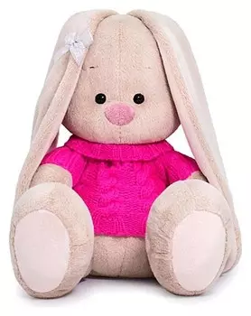 Мягкая игрушка Зайка Ми в розовом свитере