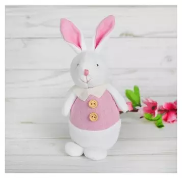 Мягкая игрушка «Зайка», с пуговками