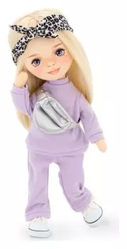 Мягкая кукла «Mia в фиолетовом спортивном костюме», 32 см, серия спортивный стиль