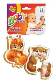 Мягкие магнитные пазлы "Пушистики"