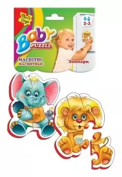 Мягкие магнитные пазлы "Зоопарк"